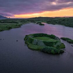 Ancient Ring Fort Island of Lough Doon