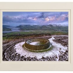Snowfall on The Ancient Ring Fort of "An Grainan of Aileach”