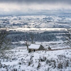 "Snow Cottage in the Sperrins"