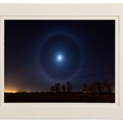 “22° Moon Halo Phenomenon"