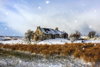 Sperrin Mountains Snow Cottage
