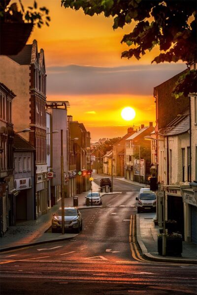 Upper to Lower Main Street View - Strabane