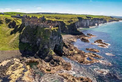 Dunluce-Castle-Aerial_FULL 'Dunluce Castle & Mermaid’s Cave'
