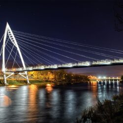 Strabane-Footbridge-Night_FULL River Mourne Foorbridge - Strabane - County Tyrone
