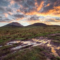 Errigal-Marsh-Sunset_FULL 'Errigal Mountain - Fire on the Boglands'