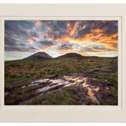 Errigal-Marsh-Sunset_MOUNT 'Errigal Mountain - Fire on the Boglands'