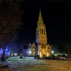 'Church of the Immaculate Conception by Night'
