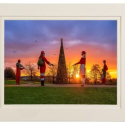 Millennium Sculpture - Dressed for Christmas