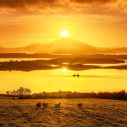 ‘Sunset over Muckish & Island Roy’