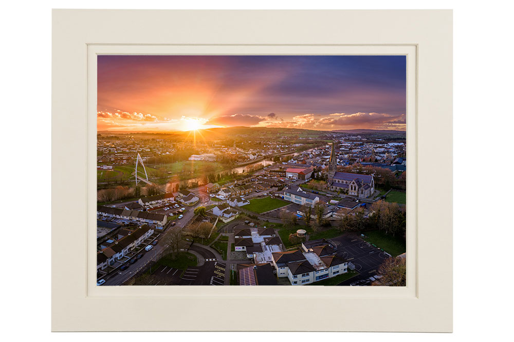 'Spring Sunset over Strabane Town'